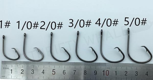 Cricle hook sizes for jug fishing